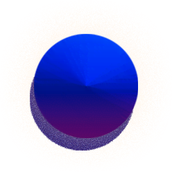 blue decorative orb